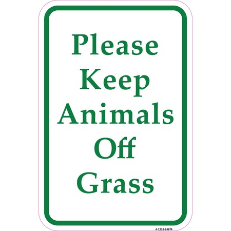 Signmission Safety Sign, 12 in Height, Aluminum, 18 in Length, 24874 A-1218-24874